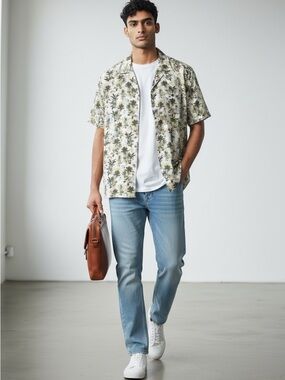 Ghirardelli Washed Shirt  Casual Button Down Cotton Size S NWT